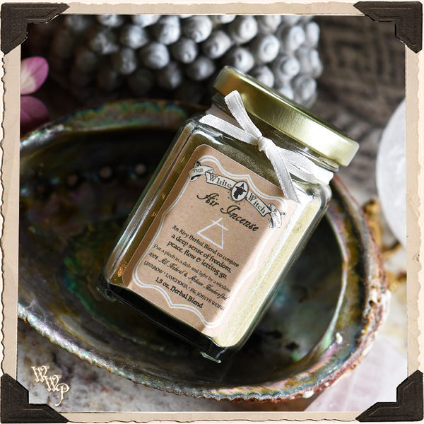' AIR ' ELEMENT ALL NATURAL POWDER INCENSE. For Freedom, Peace & Letting Go. White Witch Parlour