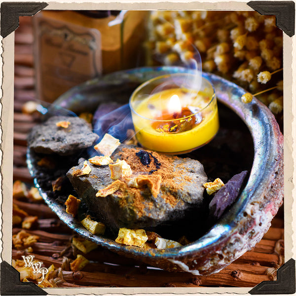'EARTH' ELEMENT ALL NATURAL POWDER INCENSE. For Grounding, Protection & Harvest. White Witch Parlour