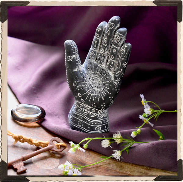 OCCULT HAND DECOR. Gothic Witch Decor, Palmistry, Tarot. White Witch Parlour