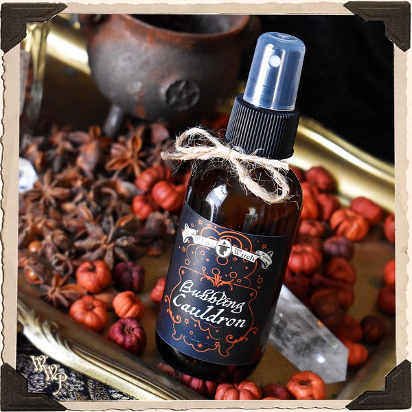 BUBBLING CAULDRON  Ritual Spray 4oz. For Manifestation, Divination & Samhain Protection.