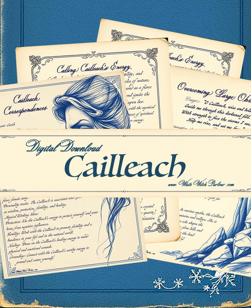 "Cailleach " Book of Shadows for Winter. Instant Digital Download by The White Witch Parlour