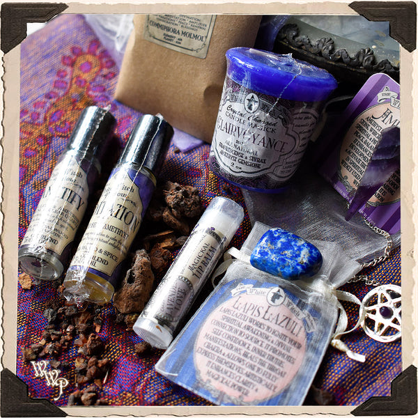 CLAIRVOYANCE GIFT SET. For Meditation, Psychic Intuition & Third Eye. White Witch Parlour