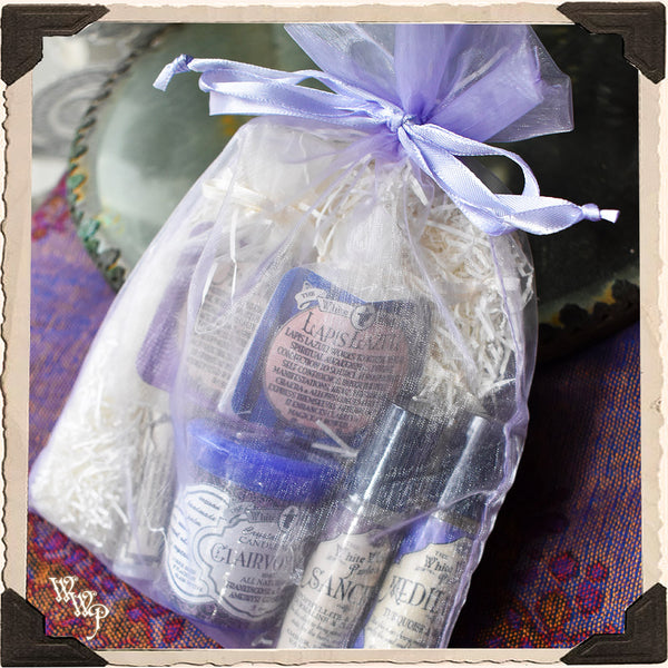 CLAIRVOYANCE GIFT SET. For Meditation, Psychic Intuition & Third Eye. White Witch Parlour