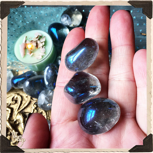 AQUA AURA QUARTZ TUMBLED CRYSTAL. For Soul Energy, Peace & New Doorways.