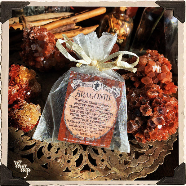 ARAGONITE CRYSTAL. For Earth Healing, Stability & Soul Focus. White Witch Parlour
