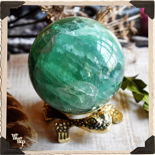 BRASS FROG. Altar Decor For Luck, Fertility, Transformation & Purity. White Witch Parlour