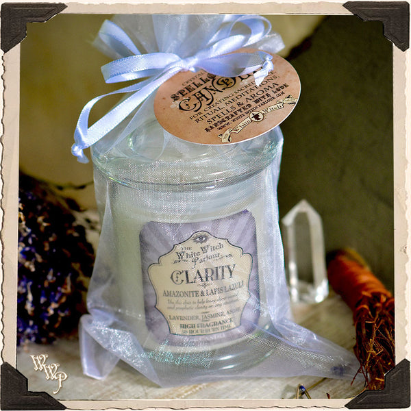 CLARITY Elixir Apothecary CANDLE 7oz. For Bliss, Emotional & Prophetic Clarity. White Witch Parlour