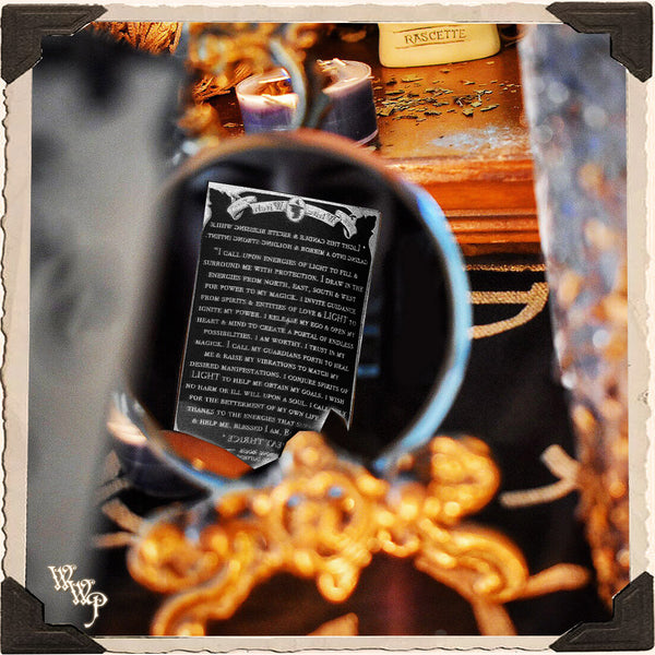 CONJURE PILLAR CANDLE. For Holding Sacred Space & Amplifying Energy Manifestation. White Witch Parlour