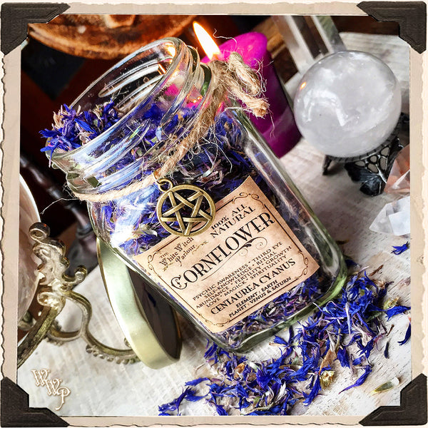 CORNFLOWER APOTHECARY. Dried Herbs. For Psychic Awareness, Self Knowledge, Ritual. White Witch Parlour