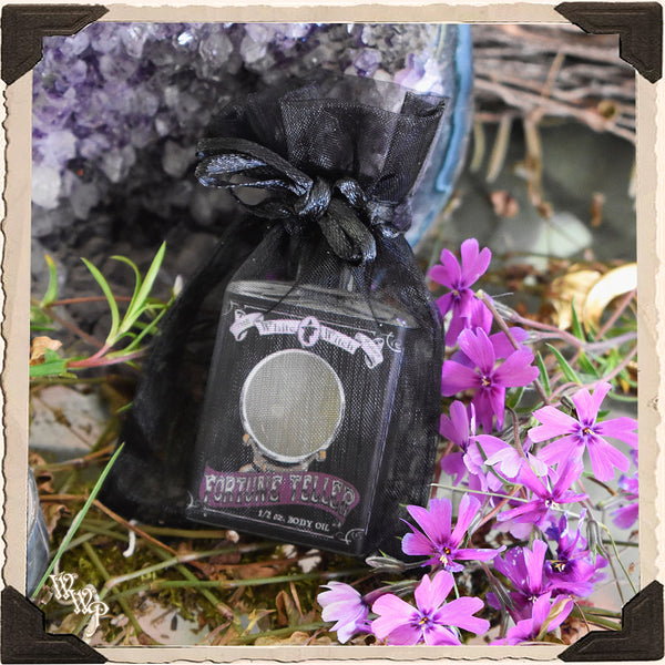 FORTUNE TELLER 1/2oz. BODY OIL. For Psychic Clarity, Life Guidance & Insight. White Witch Parlour