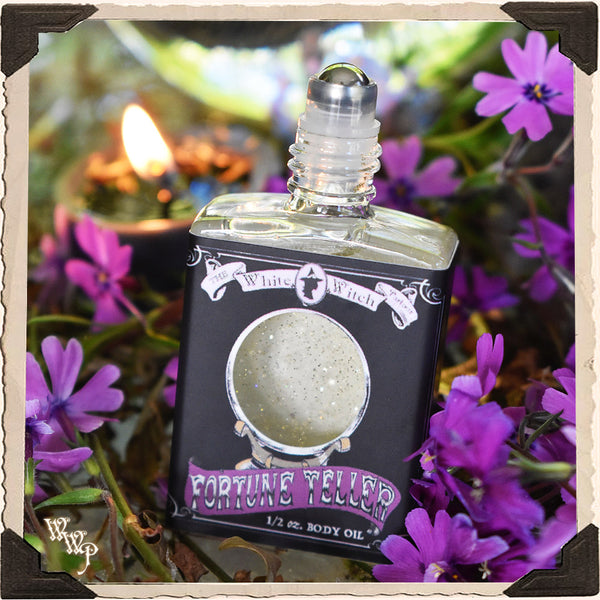 FORTUNE TELLER 1/2oz. BODY OIL. For Psychic Clarity, Life Guidance & Insight. White Witch Parlour