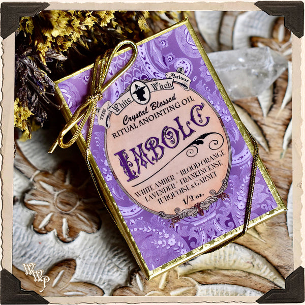 IMBOLC 1/2oz. Alchemy RITUAL OIL. For Mid-Winter, Renewed Energy & Beginnings. White Witch Parlour