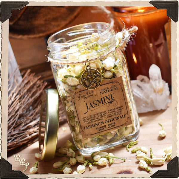 JASMINE FLOWER APOTHERCARY. Dried Herb For Love, Meditation & Enlightenment. White Witch Parlour