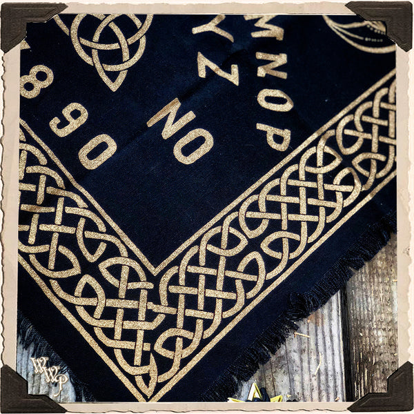 OUIJA ALTAR CLOTH SCRYING MAT. For Divination, Channeling & Spiritual Insight. White Witch Parlour