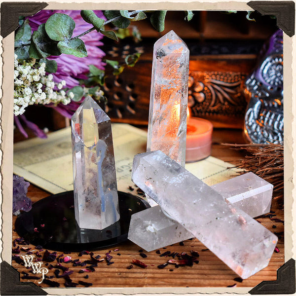 CLEAR QUARTZ OBELISK CRYSTAL. For Energy Amplification, Power & Clarity. White Witch Parlour