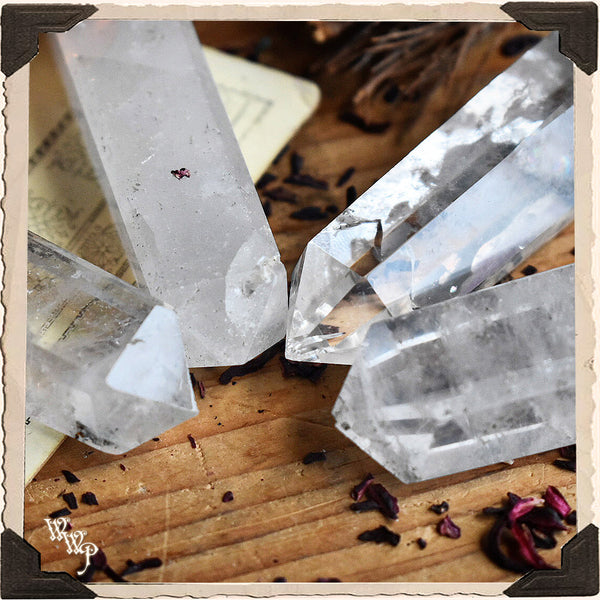 CLEAR QUARTZ OBELISK CRYSTAL. For Energy Amplification, Power & Clarity. White Witch Parlour