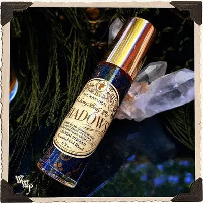 SHADOWS 1/3oz. Alchemy Oil. All Natural Potion. For Shadow Work & Releasing Fear White Witch Parlour