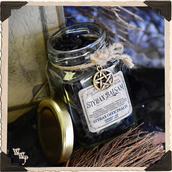 STYRAX BALSAM RESIN APOTHECARY. All Natural Incense. For Spirit Communication, Cosmic Connections & Spirituality White Witch Parlour