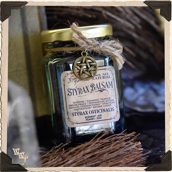 STYRAX BALSAM RESIN APOTHECARY. All Natural Incense. For Spirit Communication, Cosmic Connections & Spirituality White Witch Parlour