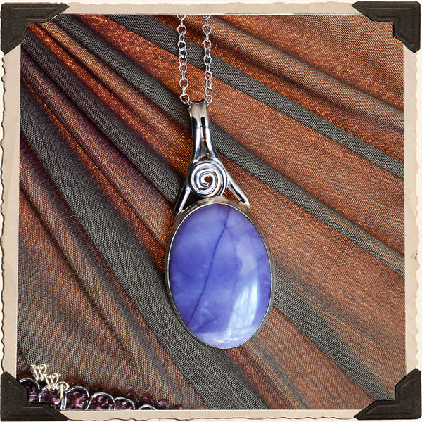 LIMITED EDITION : PURPLE TIFFANY STONE NECKLACE For Soul Purpose, Lightwork & Transformation