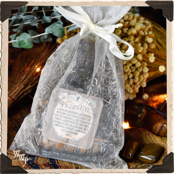 BUDDHA CARVED TIGER'S EYE STATUE. For Courage, Stability & Protection. White Witch Parlour