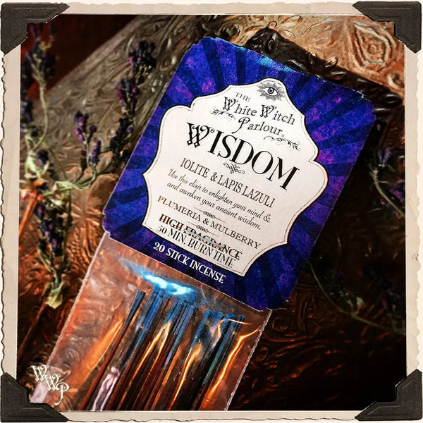 WISDOM Elixir INCENSE. 20 Stick Pack. For Meditation, Channeling, Soul Growth. White Witch Parlour