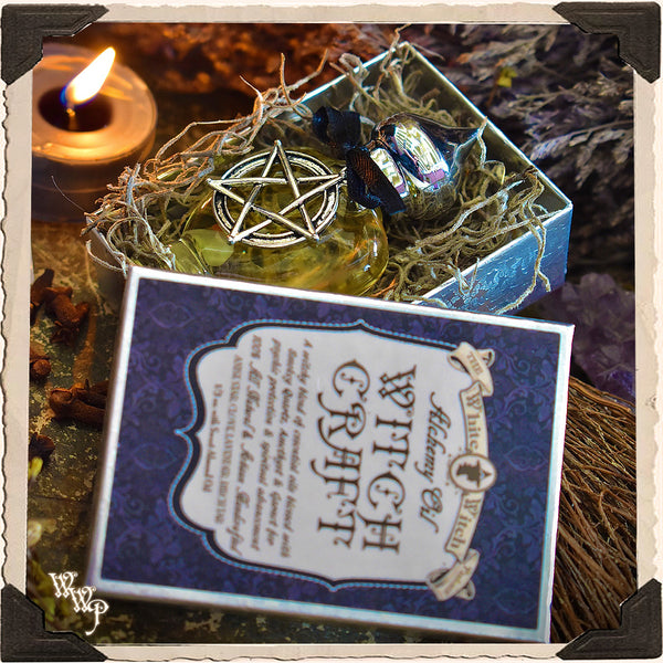 WITCH CRAFT All Natural Alchemy Oil Potion 1/3oz. For Psychic Protection, Empowerment & Spiritual Advancement. White Witch Parlour
