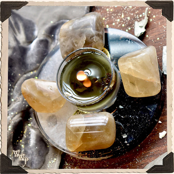 YIN & YANG ORGONE CHARGING PLATE. Black Tourmaline & Selenite for Balance & Harmony. White Witch Parlour