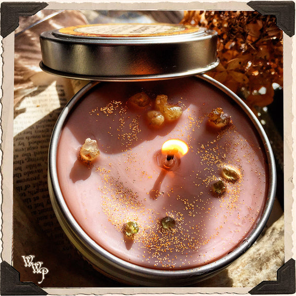 ACESO GODDESS CANDLE. 6 oz. For Comfort, Healing, Awareness, Family, Relief. White Witch Parlour