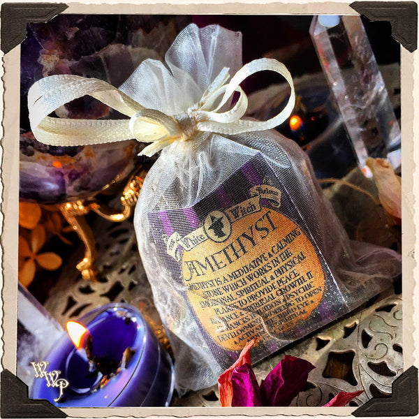 AMETHYST SPHERE CRYSTAL. For Divination, Third Eye & Spiritual Growth White Witch Parlour