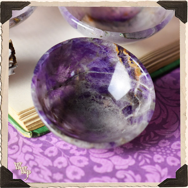 AMETHYST CRYSTAL BOWL 3". For Divination & Spiritual Growth.