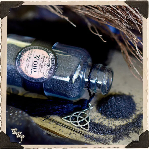 BLACK RITUAL SALT. Void. For Casting Circles, Protection & Grounding. White Witch Parlour