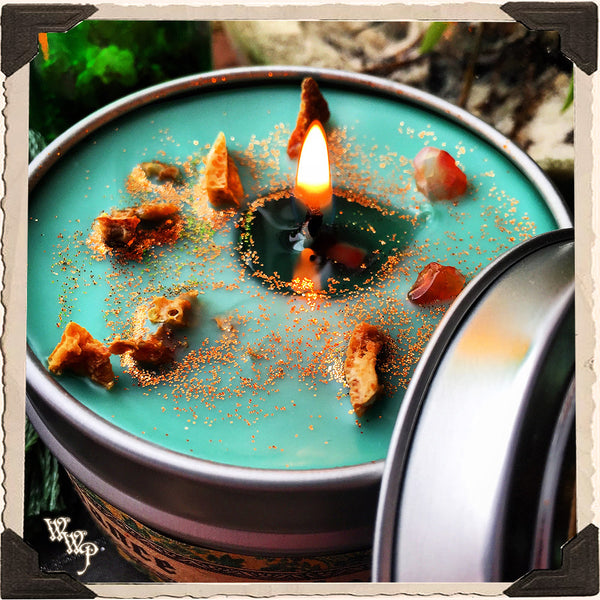BRIGID GODDESS CANDLE. 6 oz. For Renewal, Fertility, Abundance, Healing & Growth. White Witch Parlour