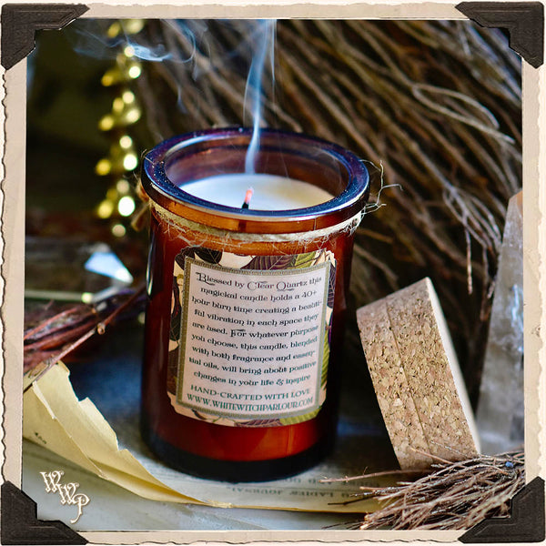 CACAO CANDLE APOTHECARY 5oz. For Divine Connection, Soul Awareness & Passion. White Witch Parlour