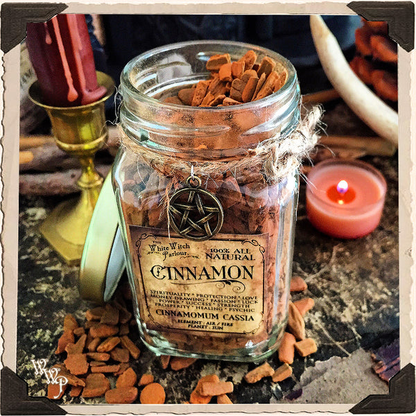 CINNAMON CHIPS APOTHECARY. Dried Herbs. For Prosperity, Money Drawing & Strength. White Witch Parlour