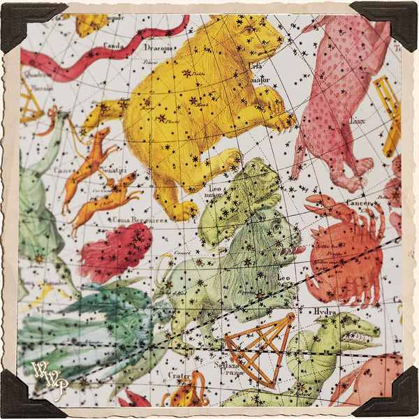 DISCONTINUED: ' CONSTELLATIONS ' POSTER. Vintage Style Print For Sacred Space Decor