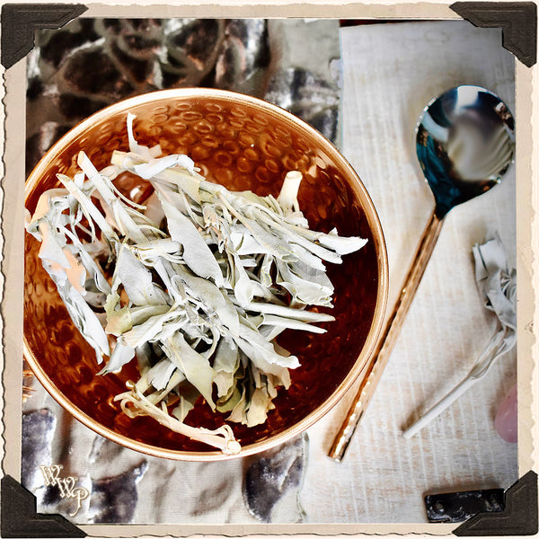 COPPER OFFERING BOWL With Spoon. Ritual Smudge Pot & Charcoal Burner. White Witch Parlour