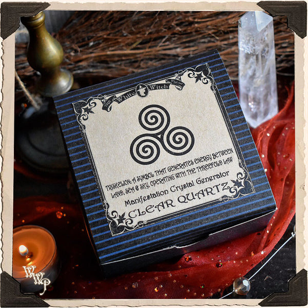 COPPER & QUARTZ CRYSTAL ENERGY GENERATOR. For Reiki Healing & Manifestation. White Witch Parlour