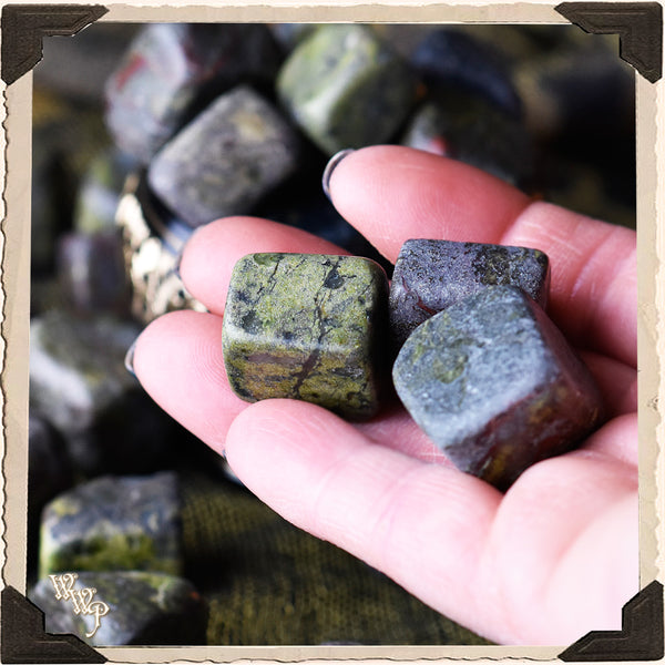 DRAGON'S BLOOD JASPER TUMBLED CRYSTAL. For Courage & Healing. White Witch Parlour