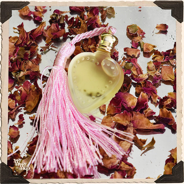 ENCHANTED HEART 1/7oz. All Natural Alchemy OIL. For True Love, Heart Opening & Vibrant Beauty. White Witch Parlour