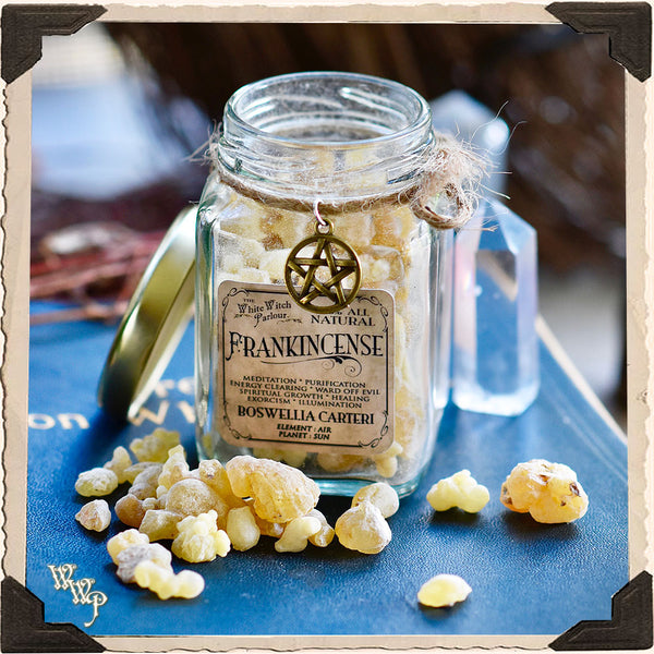 FRANKINCENSE RESIN APOTHECARY. All Natural Incense. For Illumination, Consecration & Meditation. White Witch Parlour