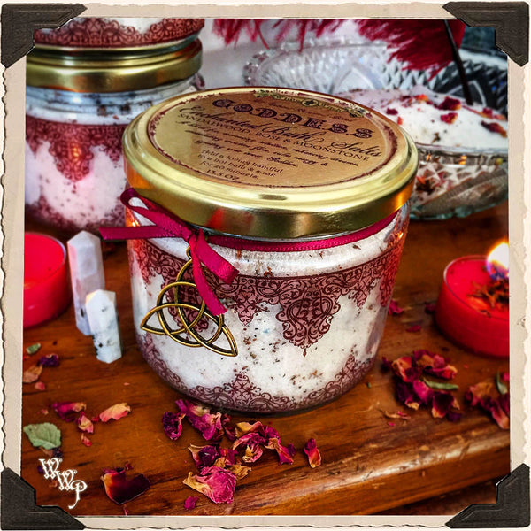 GODDESS BATH SALTS. All Natural. For Increasing Intuition, Enhancing Dreams & Creativity. White Witch Parlour