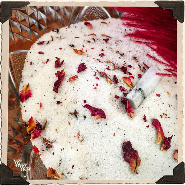 GODDESS BATH SALTS. All Natural. For Increasing Intuition, Enhancing Dreams & Creativity. White Witch Parlour