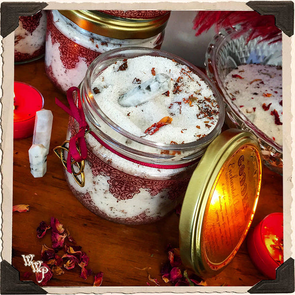 GODDESS BATH SALTS. All Natural. For Increasing Intuition, Enhancing Dreams & Creativity. White Witch Parlour