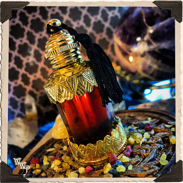 GOLDEN AMBER PERFUME. For Healing, Grounding & Wisdom. White Witch Parlour