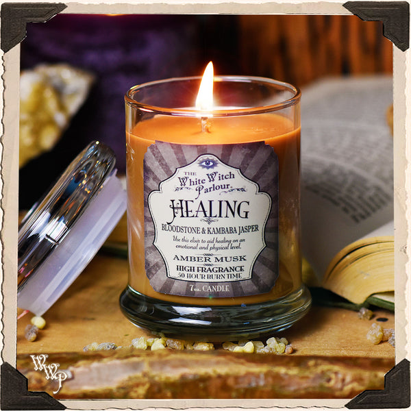 HEALING Elixir Apothecary CANDLE 7oz. For Emotional Balance & Energetic Healing White Witch Parlour
