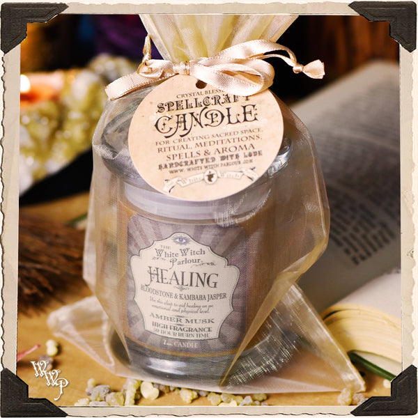 HEALING Elixir Apothecary CANDLE 7oz. For Emotional Balance & Energetic Healing White Witch Parlour