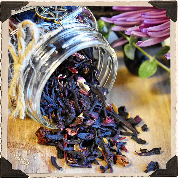 HIBISCUS FLOWER APOTHECARY. Dried Herbs. For Love, Passion & Freedom. White Witch Parlour