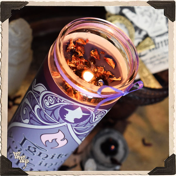 IGNITE YOUR INNER FLAME 7 DAY CANDLE. For Inspiration & Lighting Up Your Soul White Witch Parlour