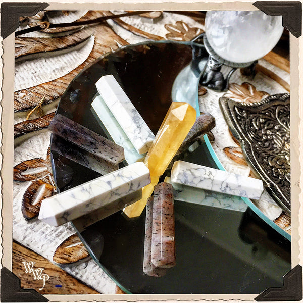 LIGHTWORKER Crystal Grid Set. For Light Energy, Peace & Fulfillment. White Witch Parlour